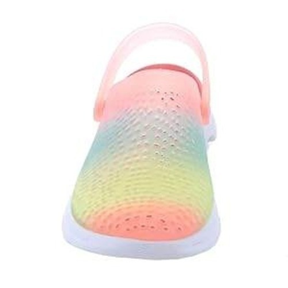 Women's Skechers Foamies Go Walk 5 Clogs Rainbow Size 7 New With Tags